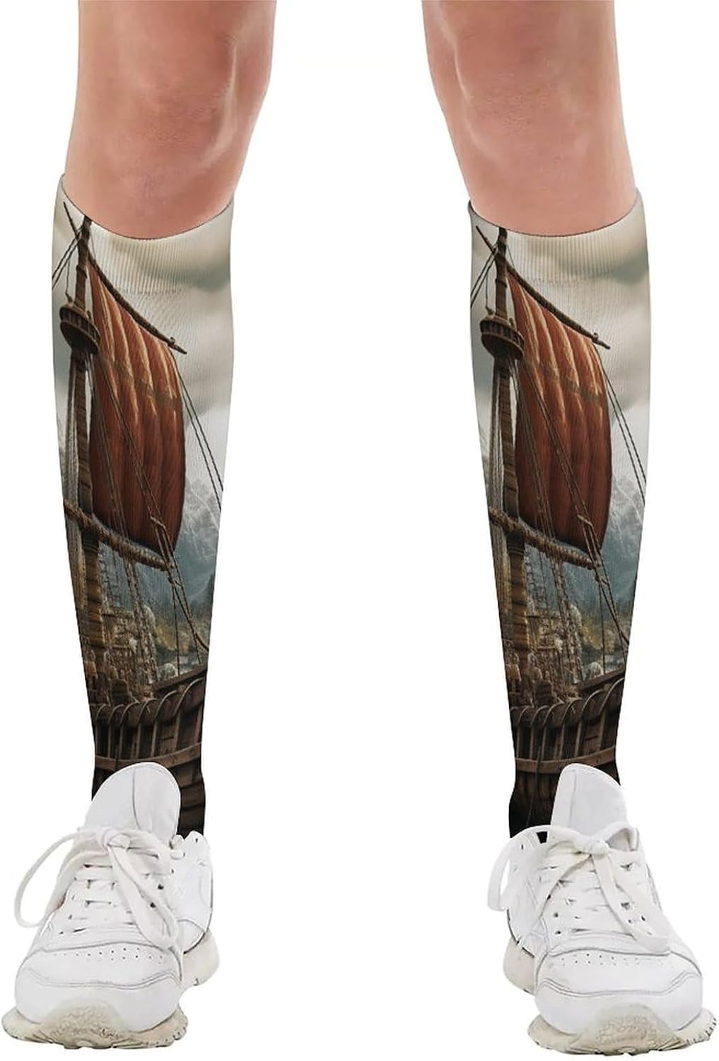 Old Boat Knee High Soccer Socks Moisture Wicking