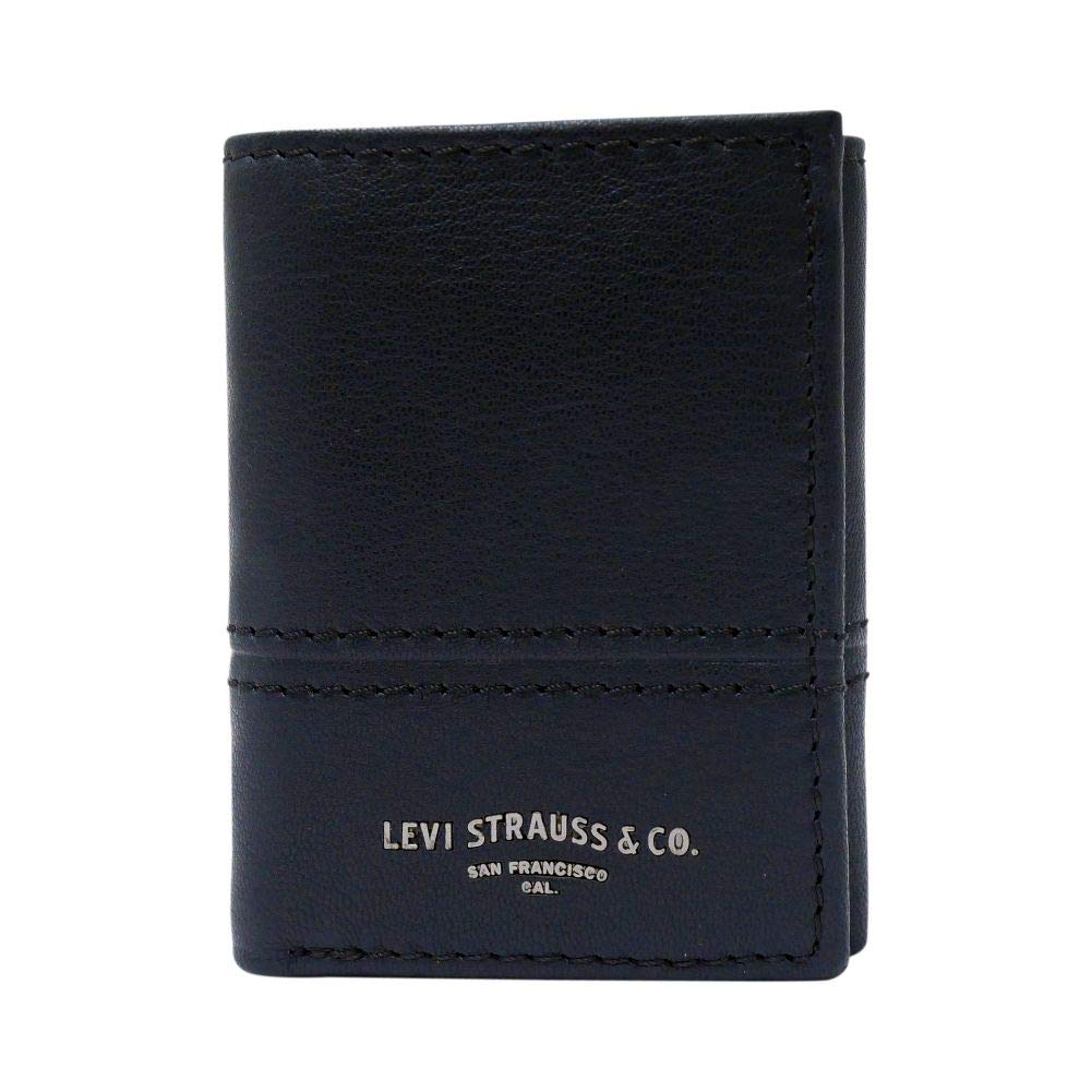 Levi's Men's Trifold Wallet-Sleek and Slim Includes Id Window and Credit Card