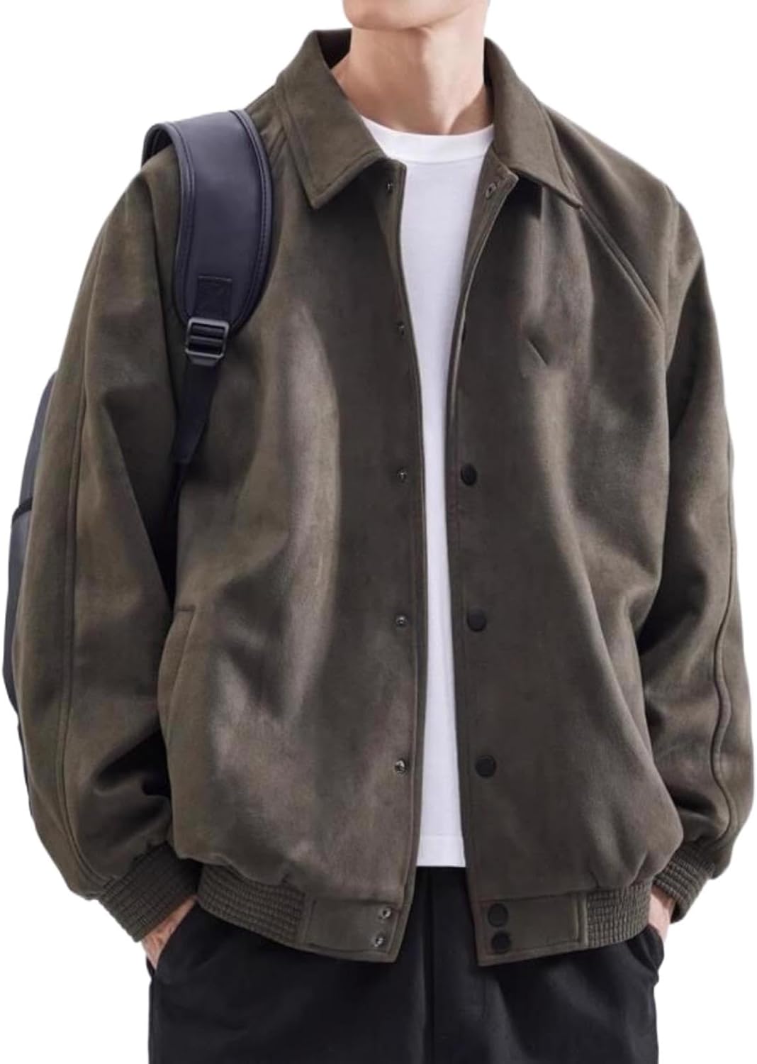 GUOYUXIAO Men's Jacket Male's Elastic Cuff Casual Wear Coat