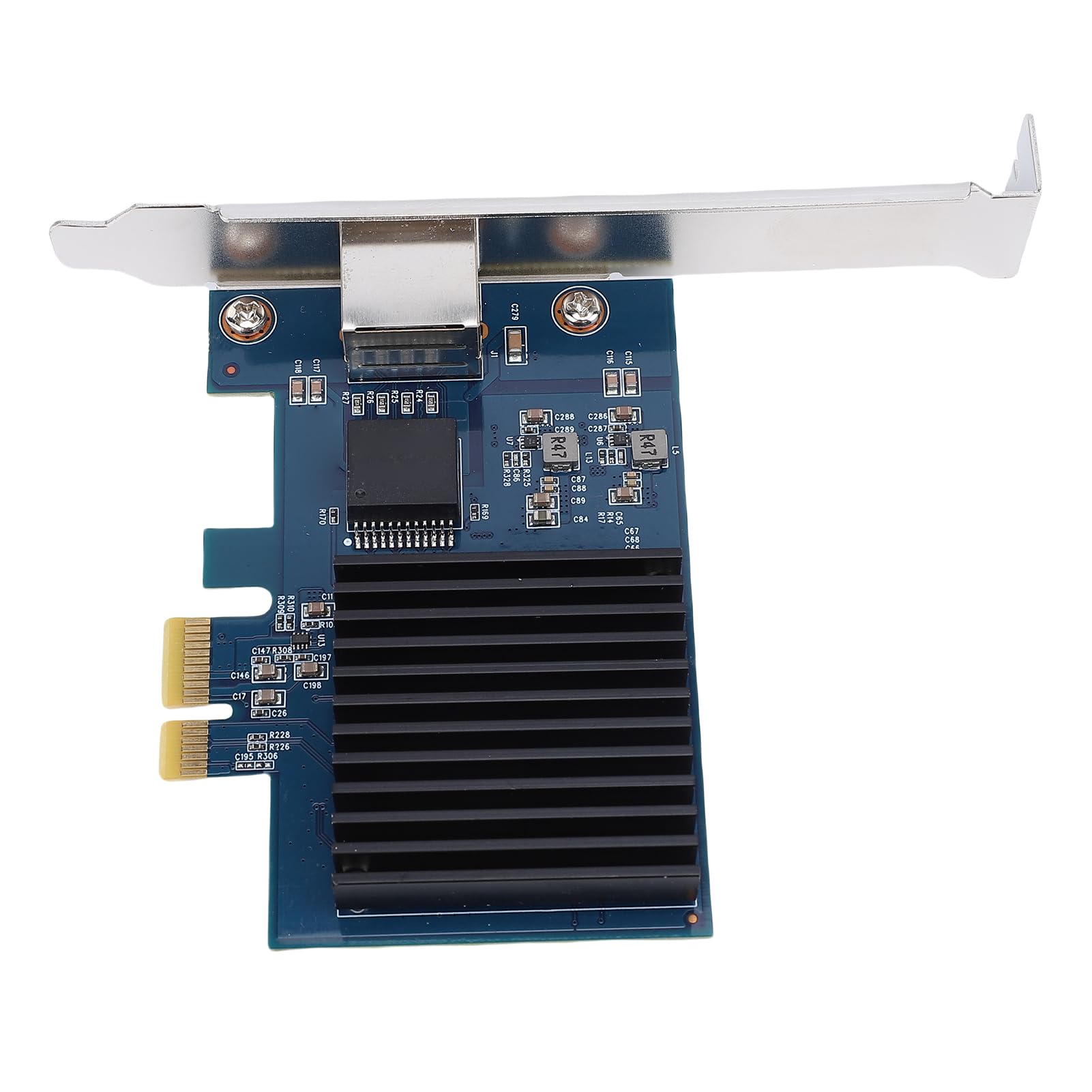 Cocoarm Karta Sieciowa 10G PCIe, Adapter Ethernet Chipsetu RTL8127 z 6 Opcjami Prędkości, Idealny do Komputerów Stacjonarnych do Gier i Serwerów