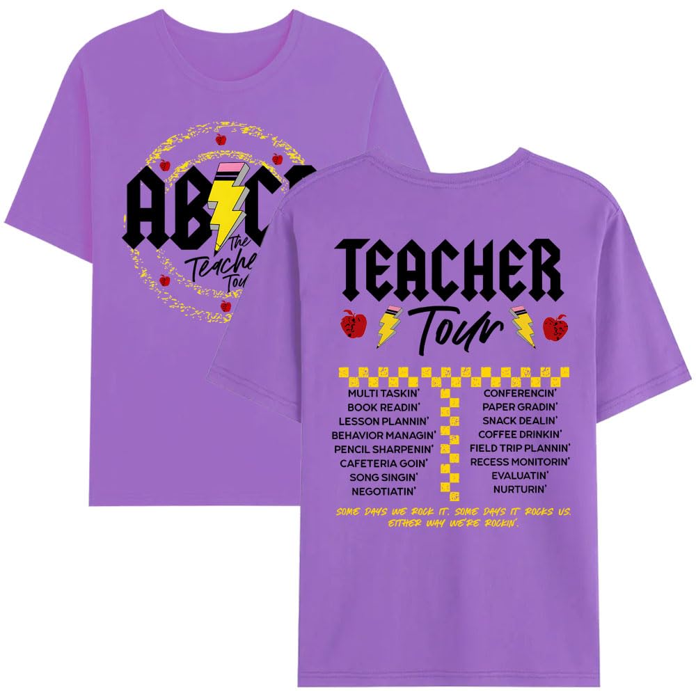 ABCD Teacher Tour T-Shirt, ABCD Teacher Shirt ABCD The Teacher Tour Happy Last Day of School T-Shirt
