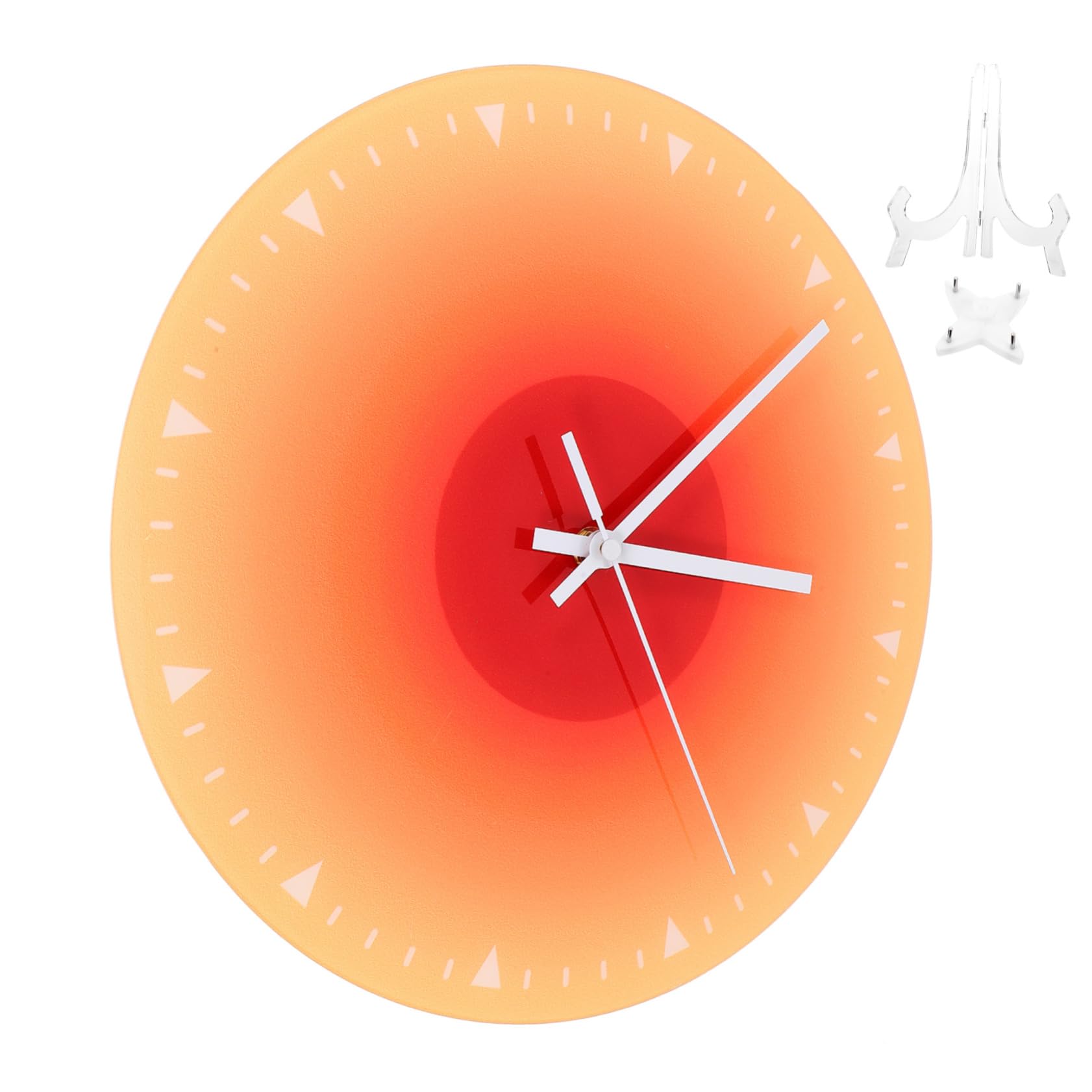Horloge acrylique design moderne pour un salon contemporain et épuré