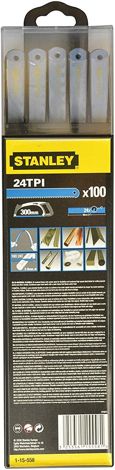 Stanley 1-15-559 300 mm/ 32t bimetal ostrze do piły do metalu (zestaw 100 sztuk)