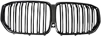 Vista 8 de Rejilla delantera para BMW X5 E70 X6 E71 2007-2014, ABS brillante negro riñón parrilla