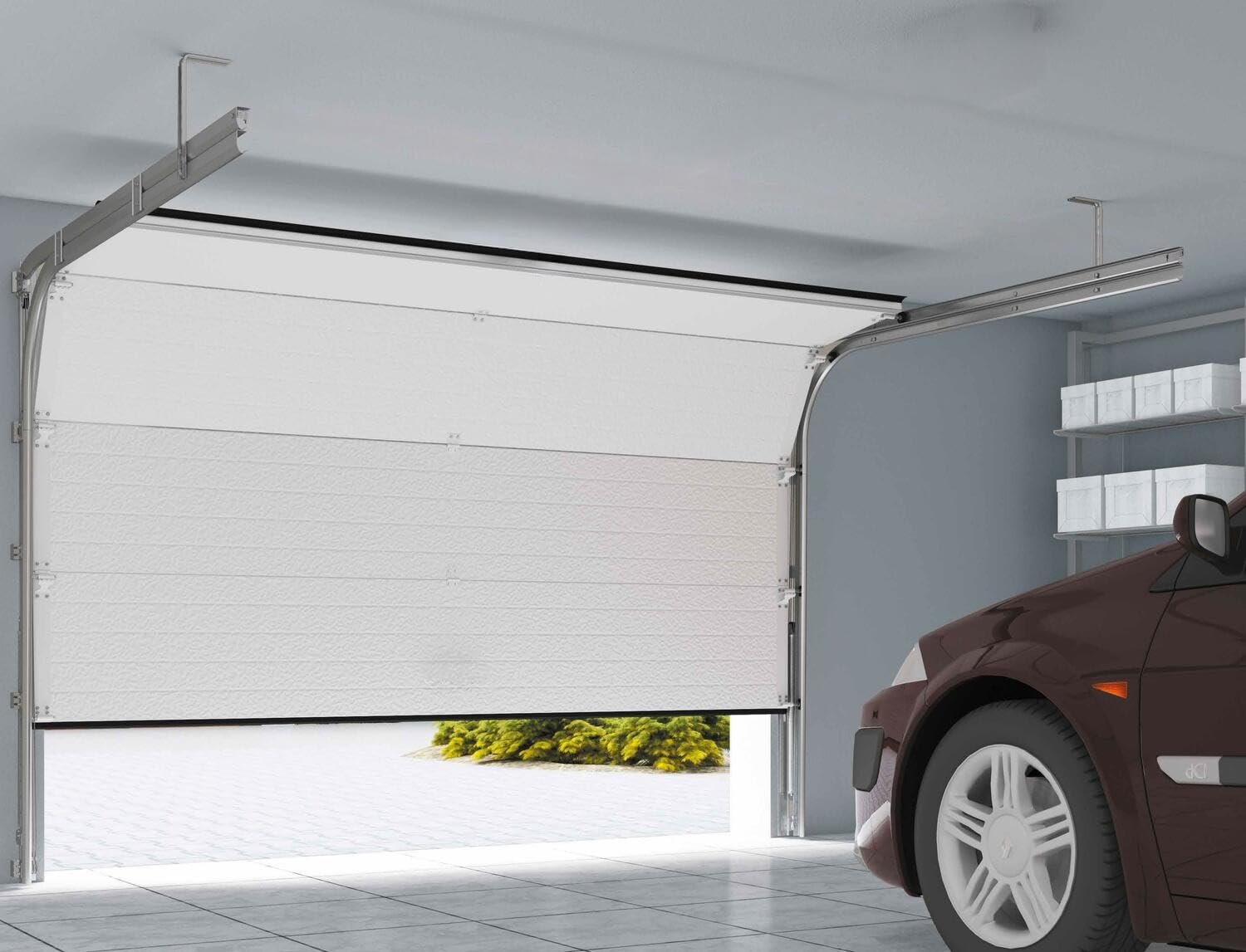 DoorHan Sektional Garagentor 2750 x 2280 RAL 7016 Anthrazitgrau Selbstmontage
