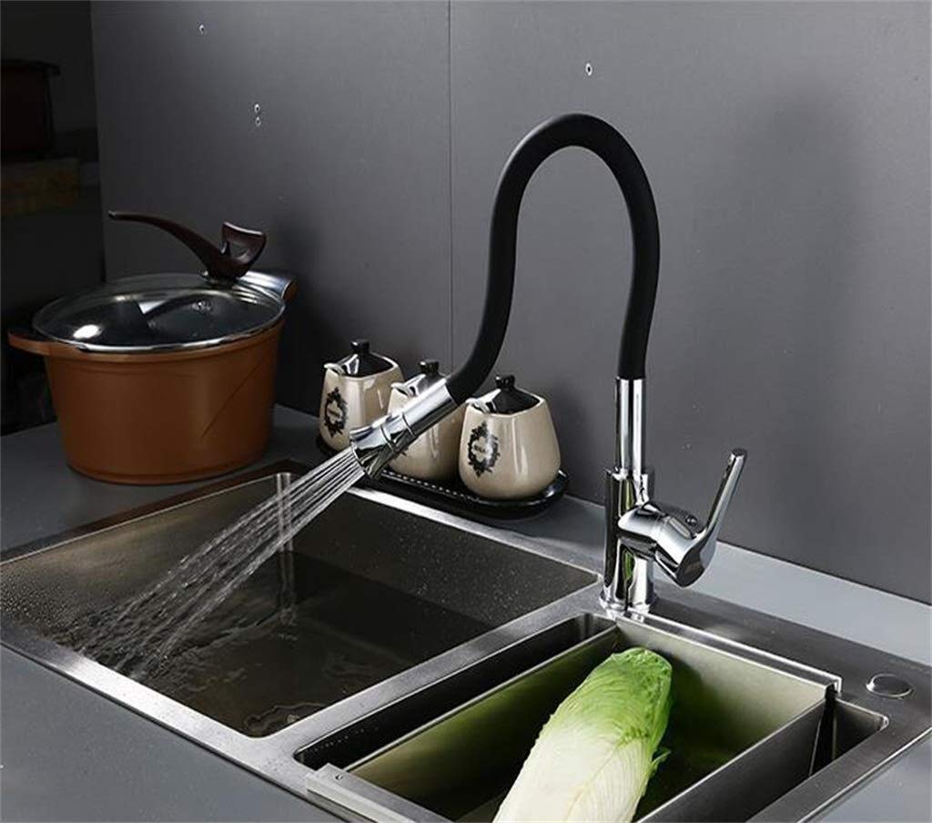 Robinet de cuisine et salle de bain avec jet nid d'abeille doux et rotatif