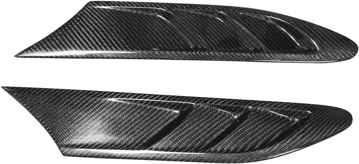 Side Fender Fin Vent Trim For 2012-2020 Subaru BRZ Toyota 86 GT86 Black Carbon Fiber
