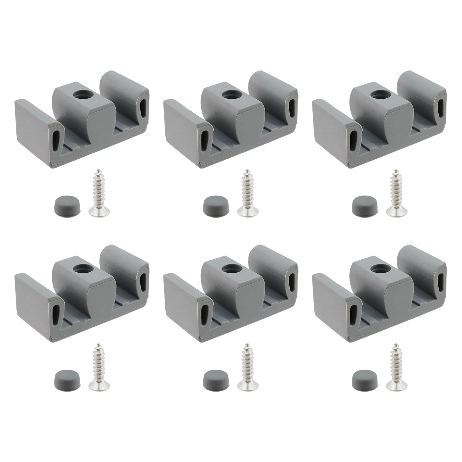 Antrader Shower Door Bumpers,Framed Sliding Silicone Door Bumpers for Shower Door,6Pcs