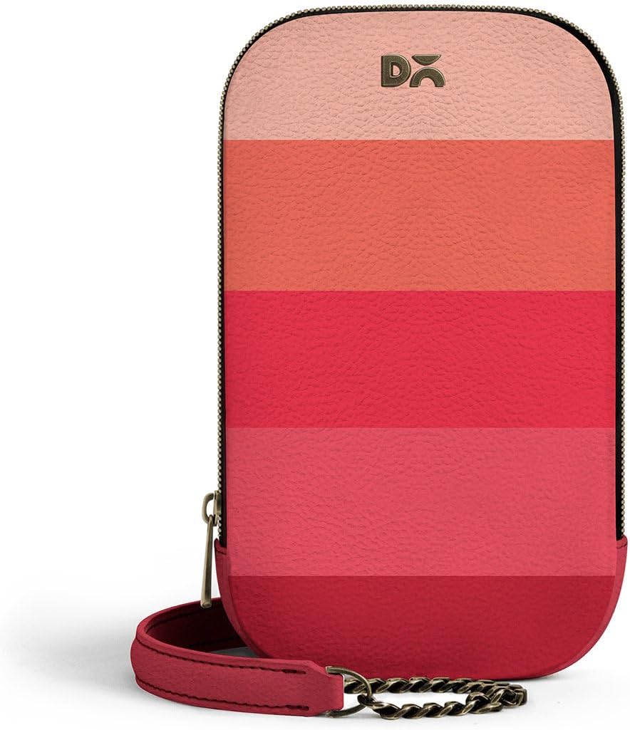 DailyObjectsPrinted Tallboi Sling Crossbody Bag For Women| Print Vegan Leather Purse With 1 Compartment & 3 Slip Pockets Inside| Zip Closure With Brass Chain Strap| Stylish & Durable