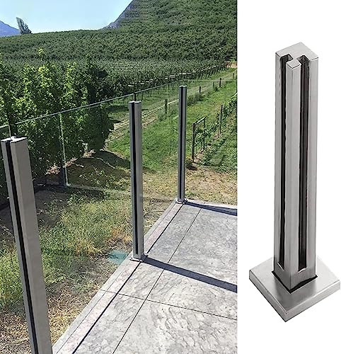 Abrazadera de vidrio de acero inoxidable cuadrada para piscinas y cubiertas 2