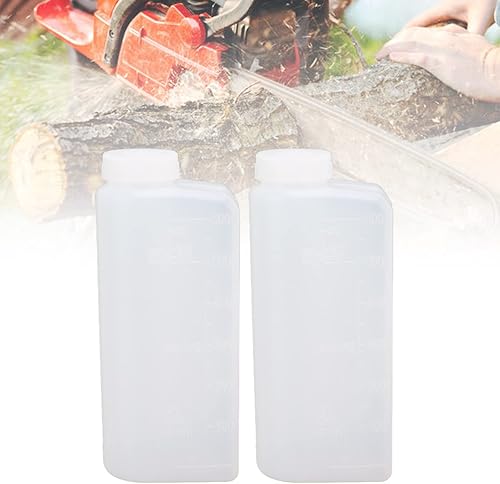 Miniatura 9 de Hztyyier 2 unids 600ML 2 tiempos aceite gasolina dos tiempos motor aceite cortacésped accesorios combustible mezcla botella para motosierra plancha