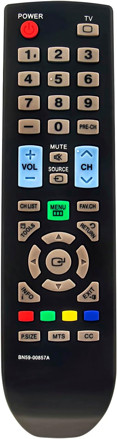 New VINABTY BN5900857A BN59-00857A Replaced Remote fits for Samsung HDTV TV P2370HD P2570HD P2770HD PL42C71HDP PL50C71HDP PN42B400P3D PN50B400P3D SYNCM933HD XL2370HD LNT2632H LNT3753H BN59-01006A