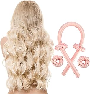 Heatless Curlers DIY Heatless Curling Lazy Curler Set Heartless Curling Rod Headband No Heat Spiral Curler for Long Hair Hair Curlers Spiral Curls Styling Kit