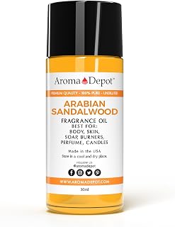 Aroma Depot 30 ml. Arabian Sandalwood Roll-on Perfume/Skin Body Fragrance Oil. Our Interpretation, Pure-Uncut. Add a Few Drops to Your Aromatherapy Diffuser.