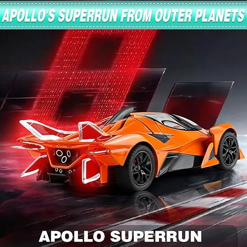 Miniatura 6 de EROCK 124 Apollo IE Alloy Car Model Toys, aleación coche modelo juguetes, función de sonido y luz, coche de tracción hacia atrás, regalos adecuados