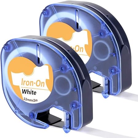 Amazon.com: Airmall - Cinta de repuesto compatible para impresoras DYMO  LetraTag 18771 para etiquetas de ropa, color negro sobre blanco, para  impresoras DYMO LT LetraTag LT-100H, 0.472 in x 6.6 ft, 2 rollos :  Electrónica