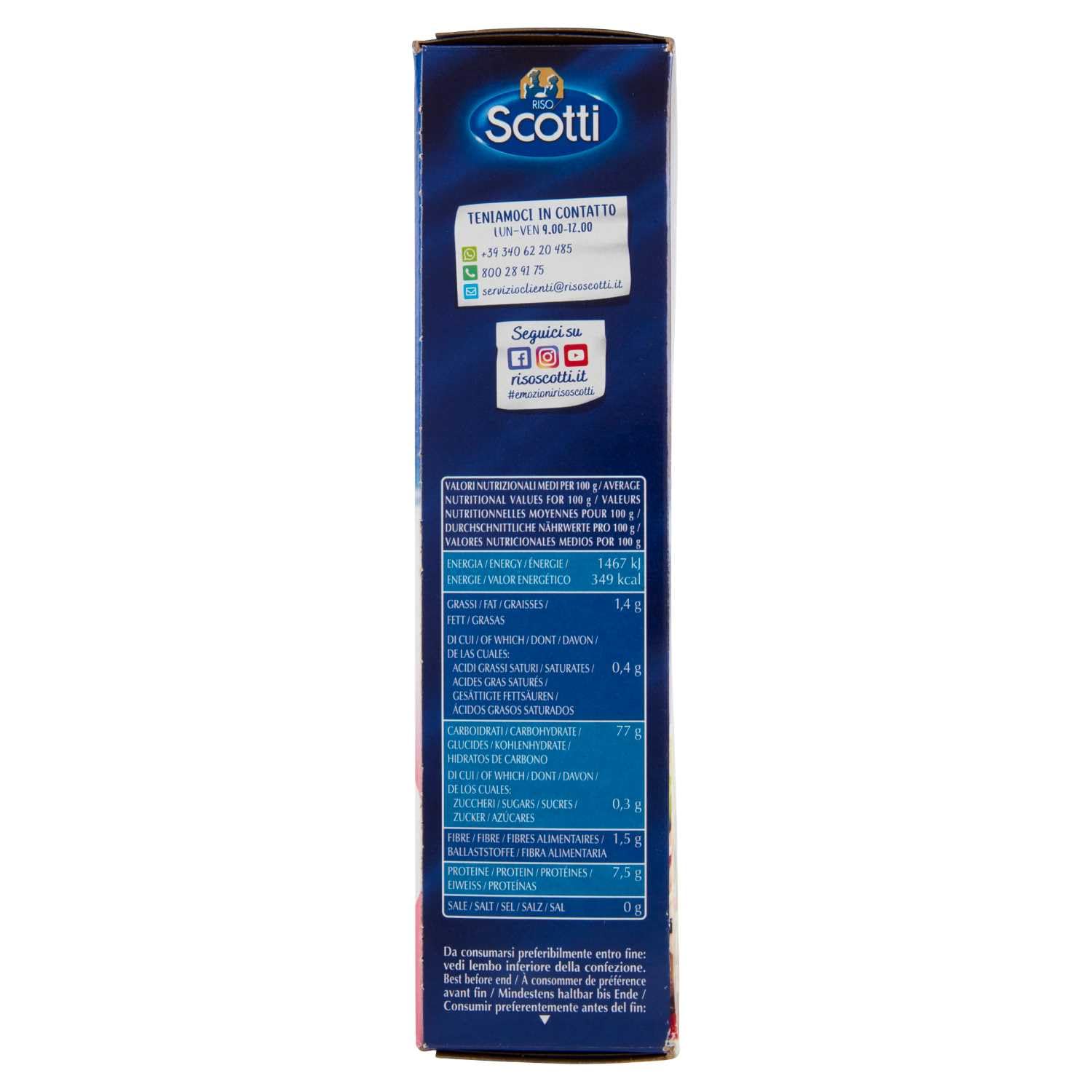 Riso Scotti Oro Insalate Con Jasmine, Risi D'Oriente - Ensaladas de arroz con jazmín, Risi d'Oriente 12 x 800 g + polpa italiana gourmet 400 g