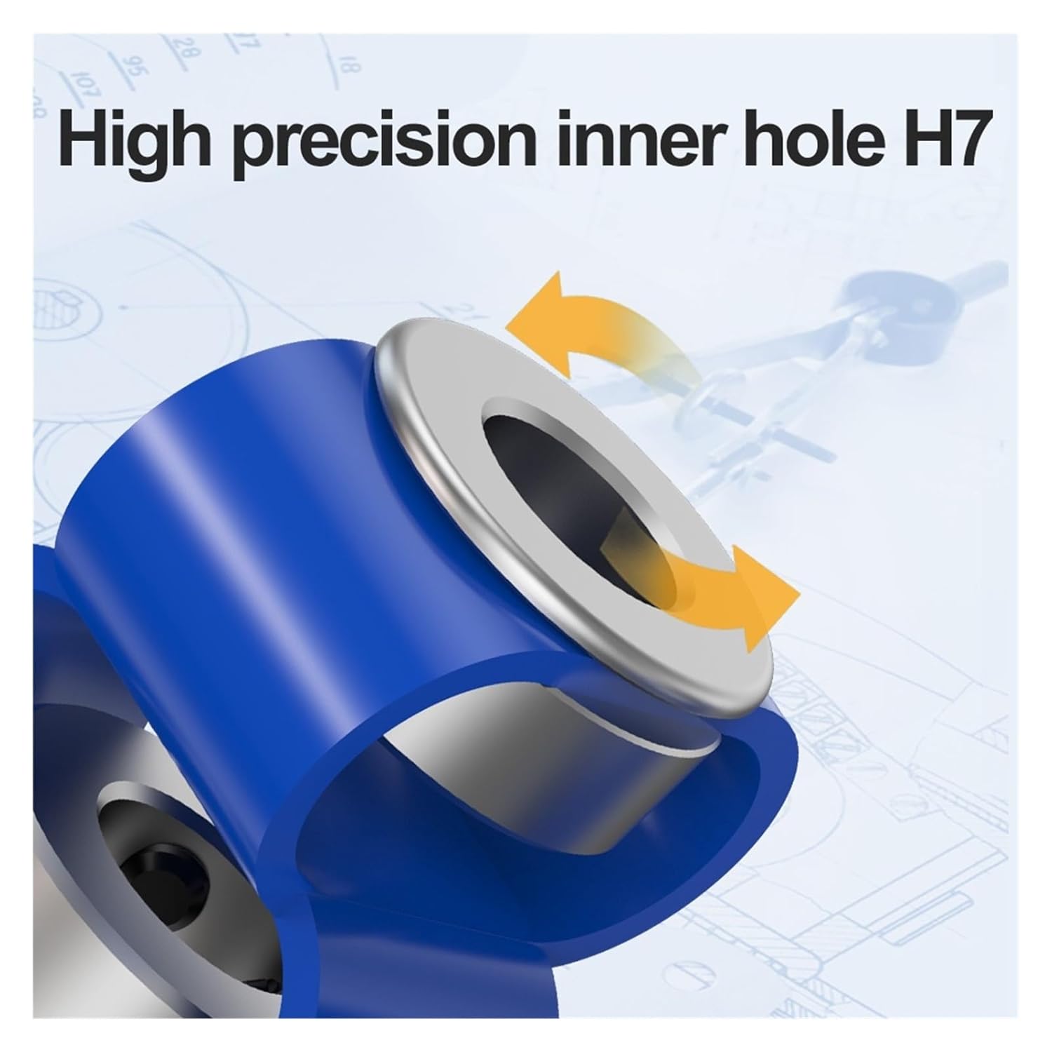 Figure-8 Encoder Coupling 1pc D27L30 Plasctic Flexible 8-Shaped Coupler Eccentric Declination Elastic Motor Encoder GB Aluminum Alloy Coupling(5x11)