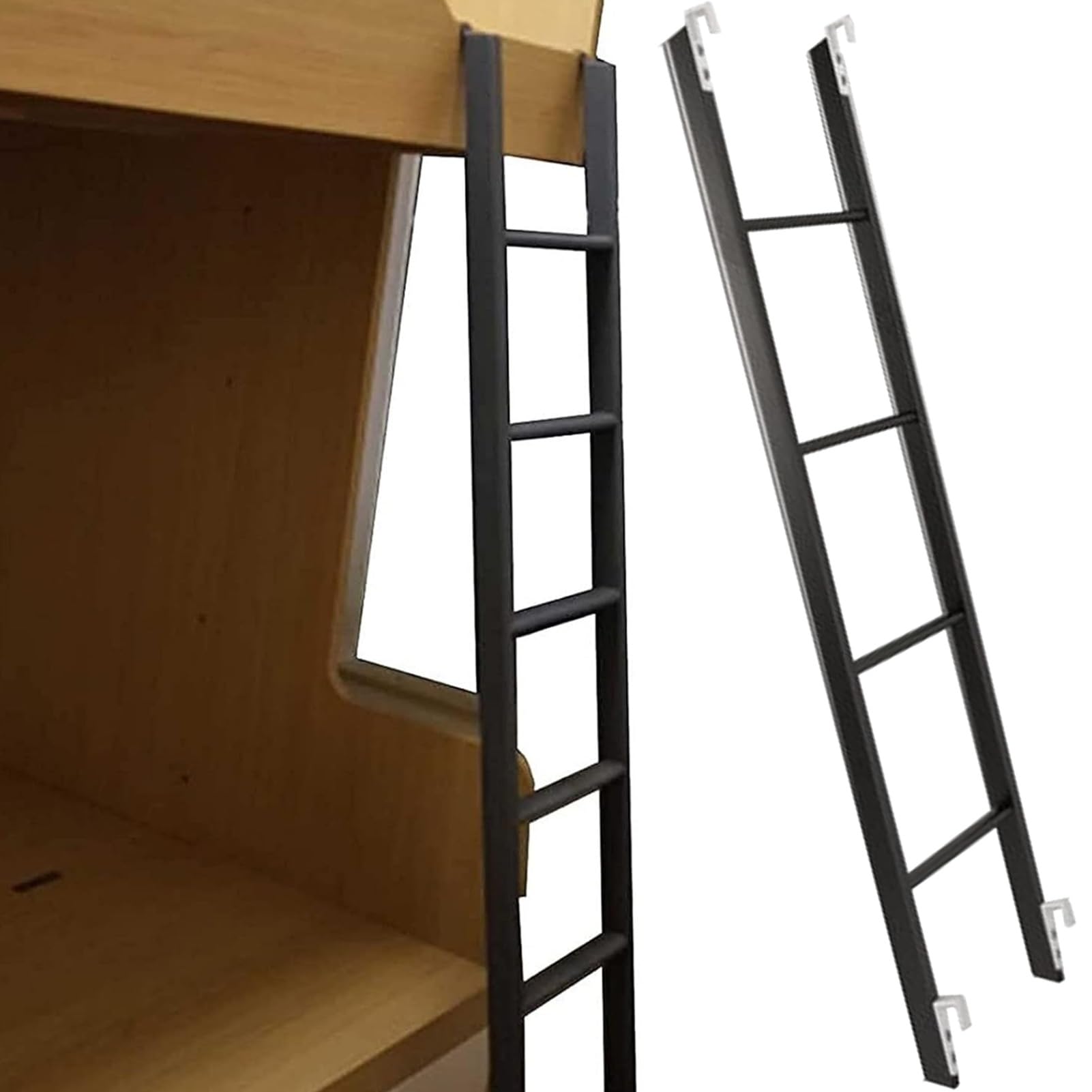 Escalera para literas de metal y repuesto universal de ganchos