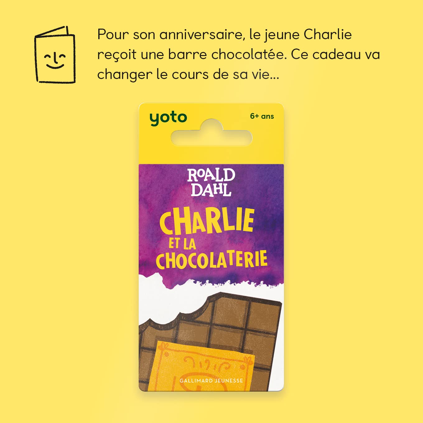 Yoto Charlie et la Chocolaterie Livre Audio Roald Dahl - Cartes Audio Player Mini | Conteur Filles Garçons | Gallimard Jeunesse Yoto Charlie et la Chocolaterie Livre Audio Roald Dahl - Cartes Audio Player Mini | Conteur Filles Garçons | Gallimard Jeunesse