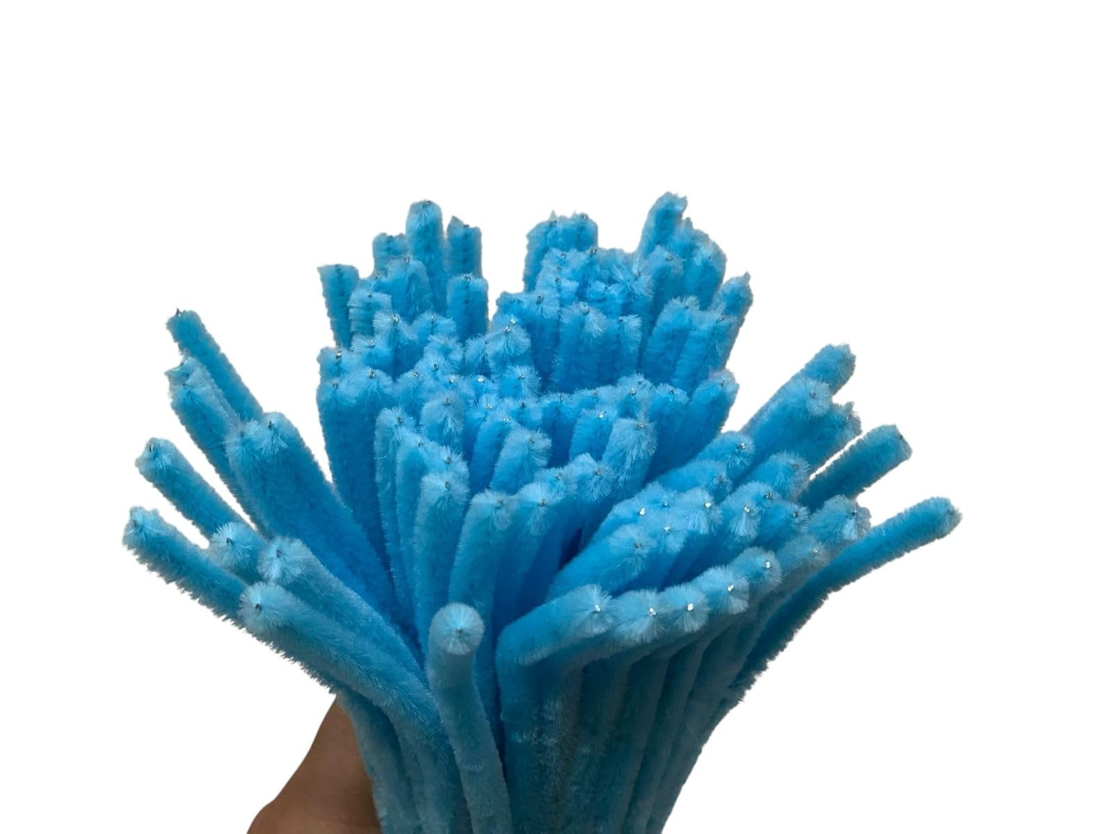 Wrap Concepts Pipe Cleaners for Crafts | Soft Flexible Stems for DIY Flowers, Art Projects, Kids Craft Activities, Decorations & Creative Designs (100 pcs) (DeepSkyBlue) 2