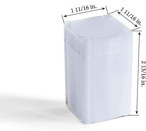 Miniatura 5 de LIGHTHOUSE - Tubos cuadrados para monedas - Conveniente parte superior de empuje, prácticamente irrompible, sin ácidos y calidad de archivo - Tubos