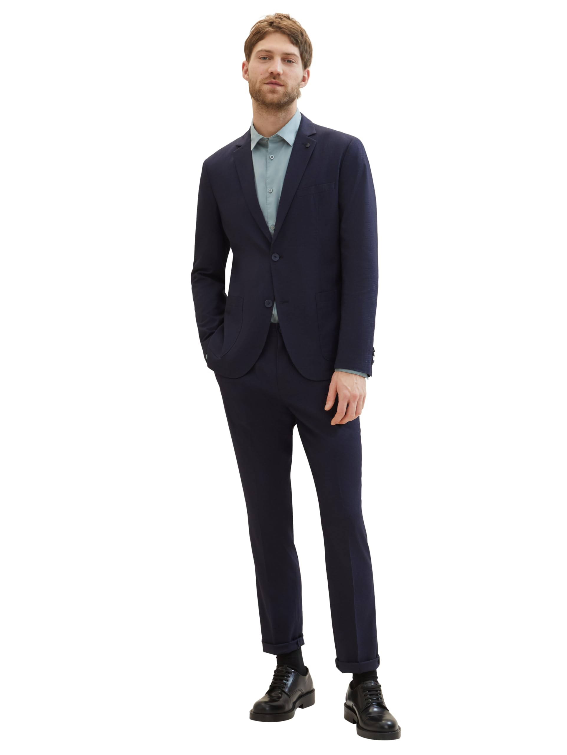 TOM TAILOR Veste en Jersey piqué Stretch Homme