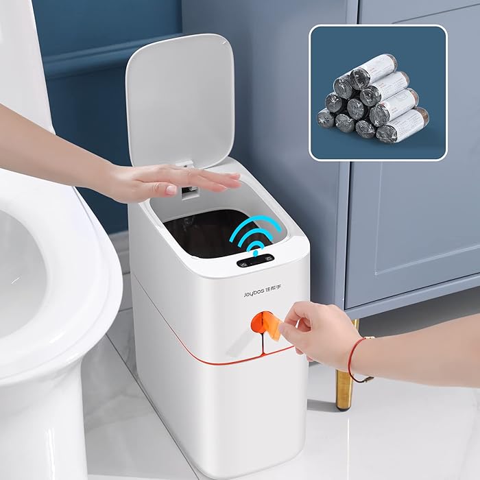 Buy JOYBOS 4 Gallon Smart Sensor Bathroom Trash CanWaterproof Automatic Motion Sensor Kitchen