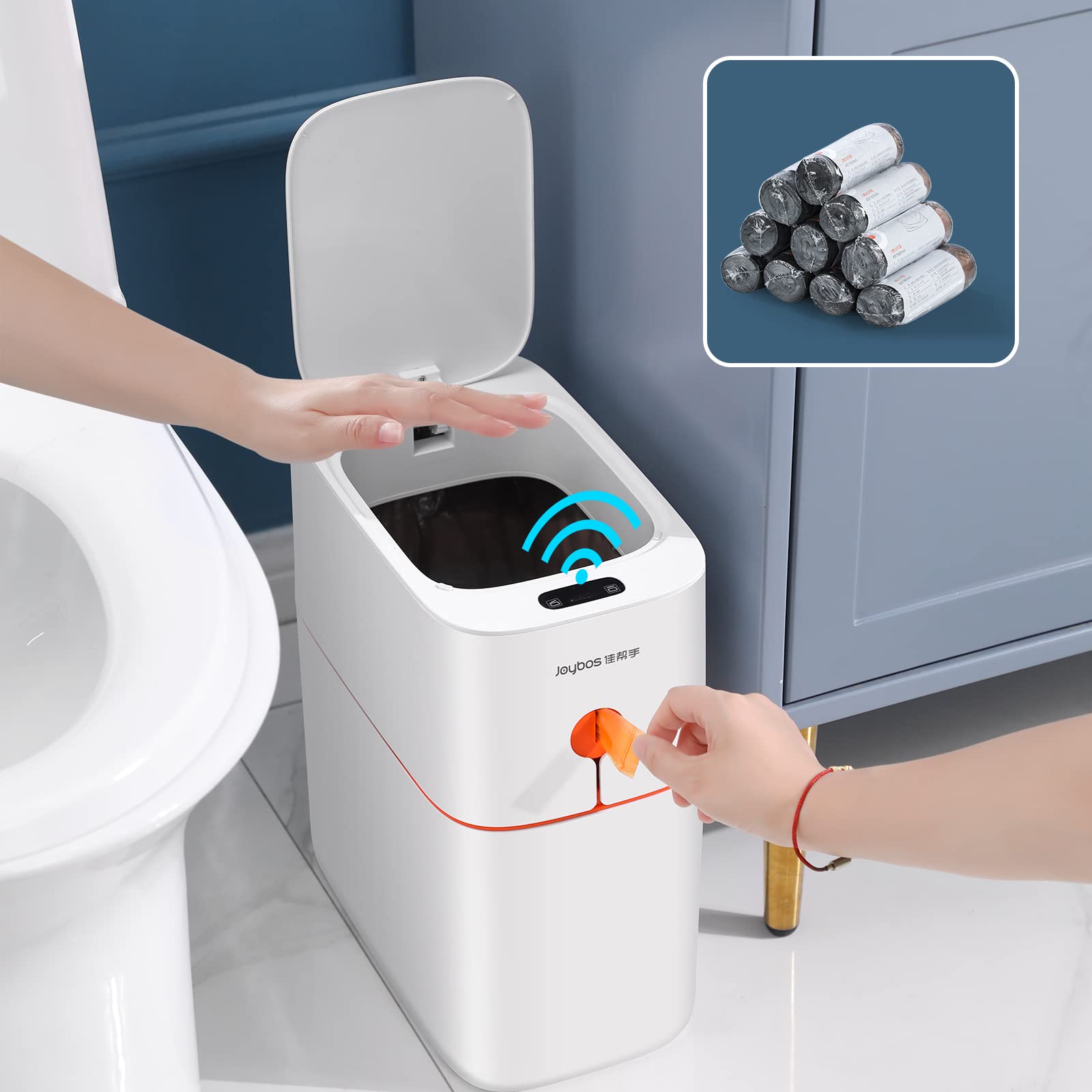 Buy JOYBOS 4 Gallon Smart Sensor Bathroom T CanWaterproof Automatic