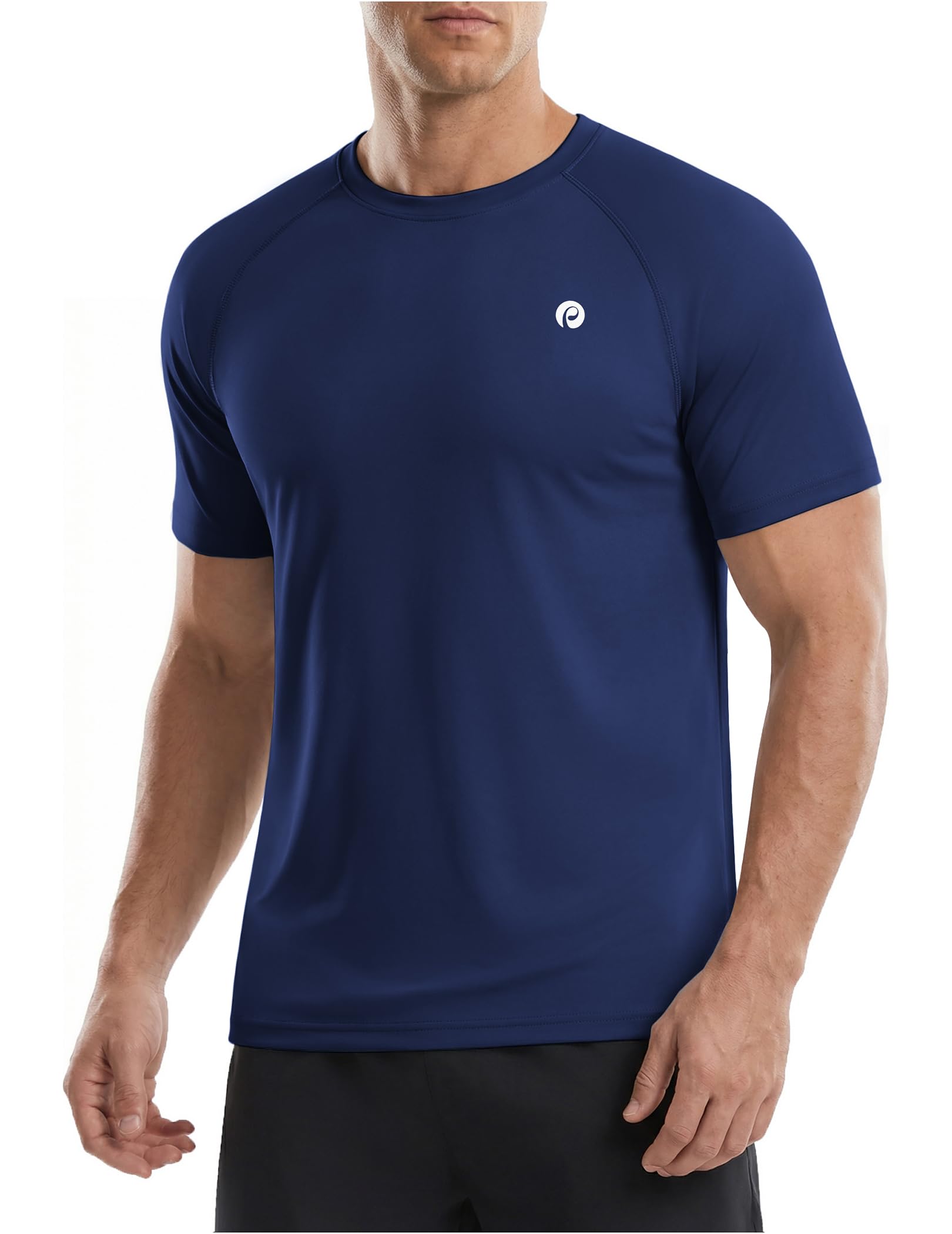Workout Shirts for Men Short Sleeve UPF 50+ Quick Dry Gym T-Shirt