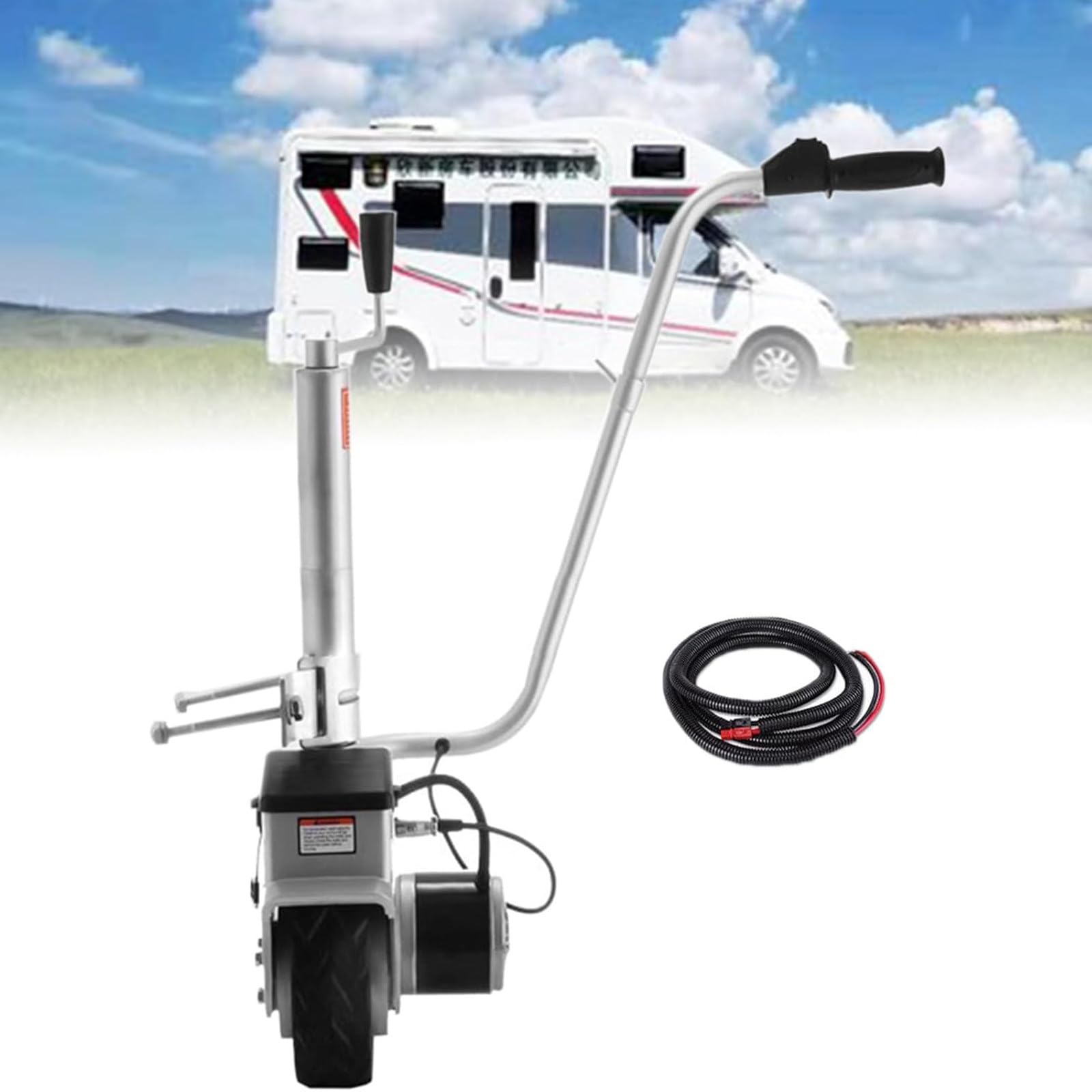 Elektrischer Anhänger Mover mit 12V Motor und faltbarem Design für Wohnwagen und Wohnmobile