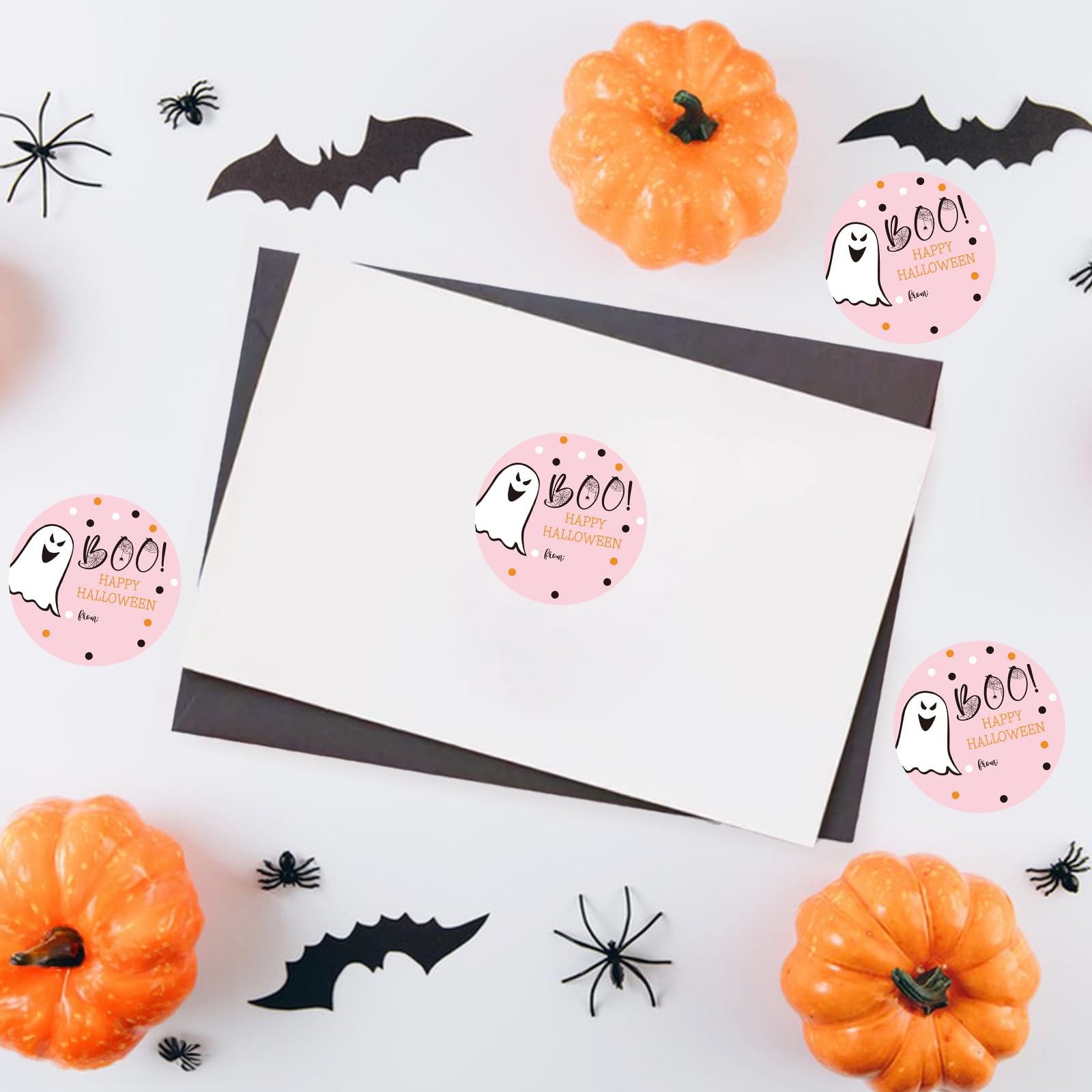 8 Spooky Halloween Stickers – Party Favors, Treat Bags, Envelope Seals, Craft Supplies