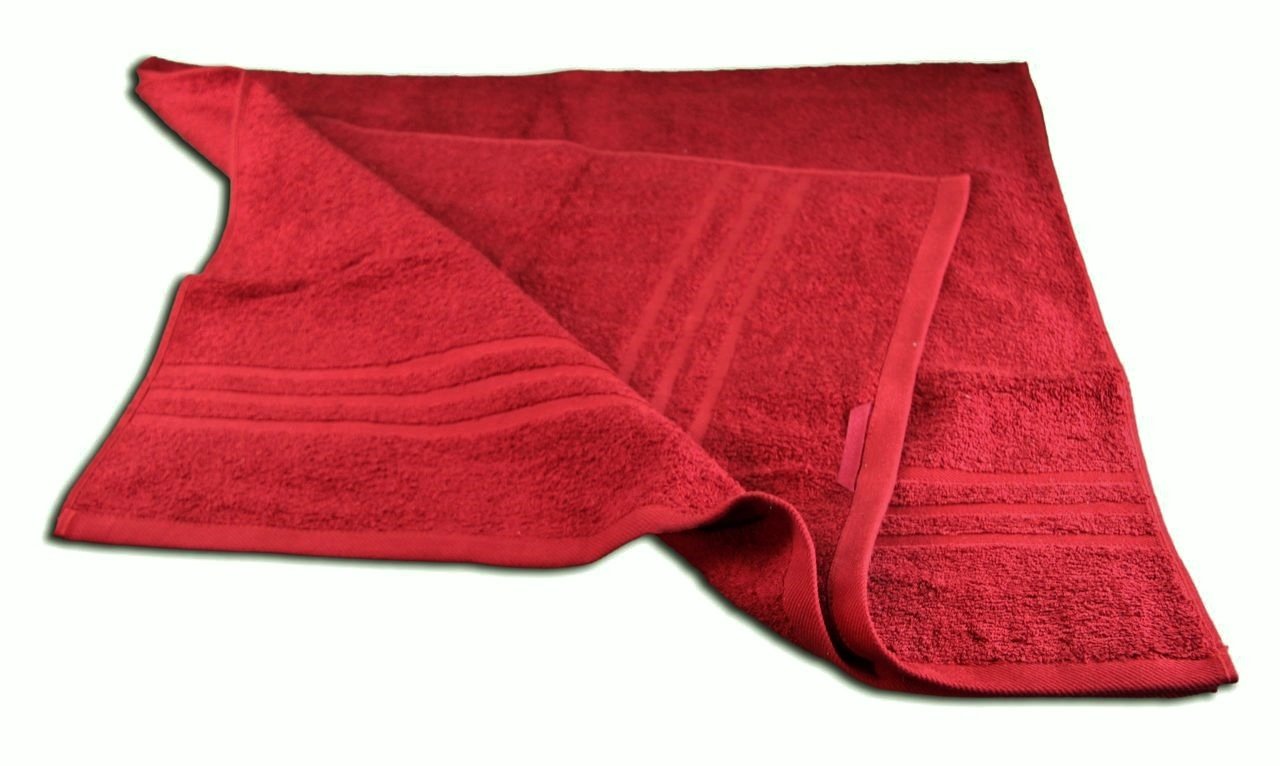 Gözze - Elegant Bath Towel, Sylt, 100% Cotton, Heavy Weight (440 g/m²), 100 x 150 cm - Bordeaux - Image 3