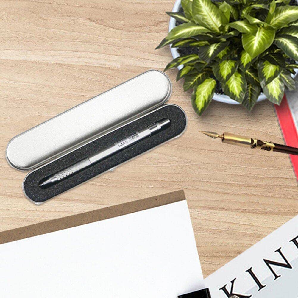 Custodia Portapenne Metallica Con Design Montagna - Scatola Rigida Per Penne E Matite - Confezione Regalo Elegante Per Studio E Ufficio
