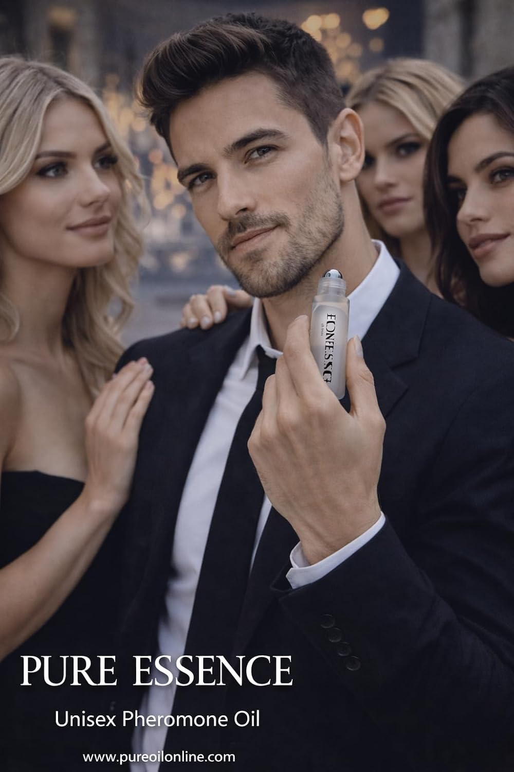 Pure Essence – Unisex Seductive Pheromone Perfume Oil for Attraction, 10ml, for Men and Women, TSA Ready.