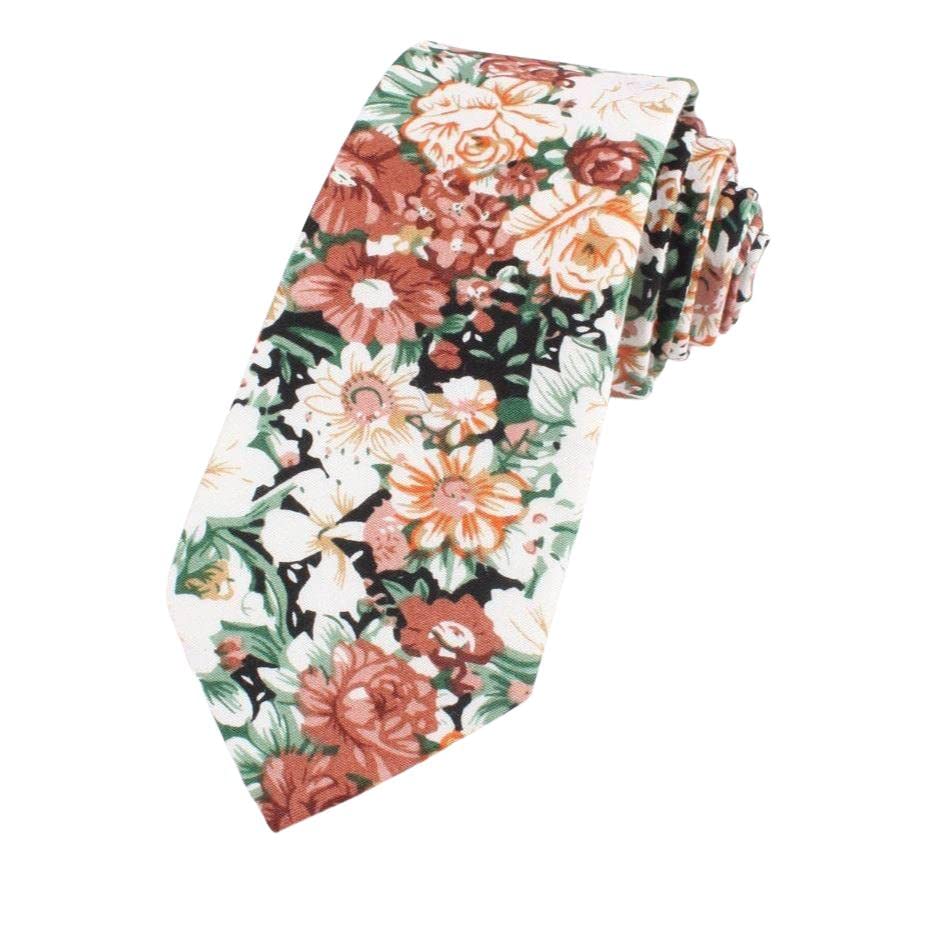 MytieshopCotton Men’s Floral Tie Great for weddings, gifts, anniversaries, elopements, weddings, prom, wedding shoots