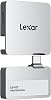 Lexar Professional Go Portable SSD with HUB 1TB, Ultra-Compact,Up to 1050MBs Read and 1000MBs Write, USB 3.2 Gen 2,for iPhone 1516, Silver