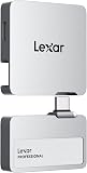 Lexar Professional Go Portable SSD with HUB 1TB, Ultra-Compact,Up to 1050MB/s Read and 1000MB/s Write, USB 3.2 Gen 2,for iPhone 15/16, Silver - 1