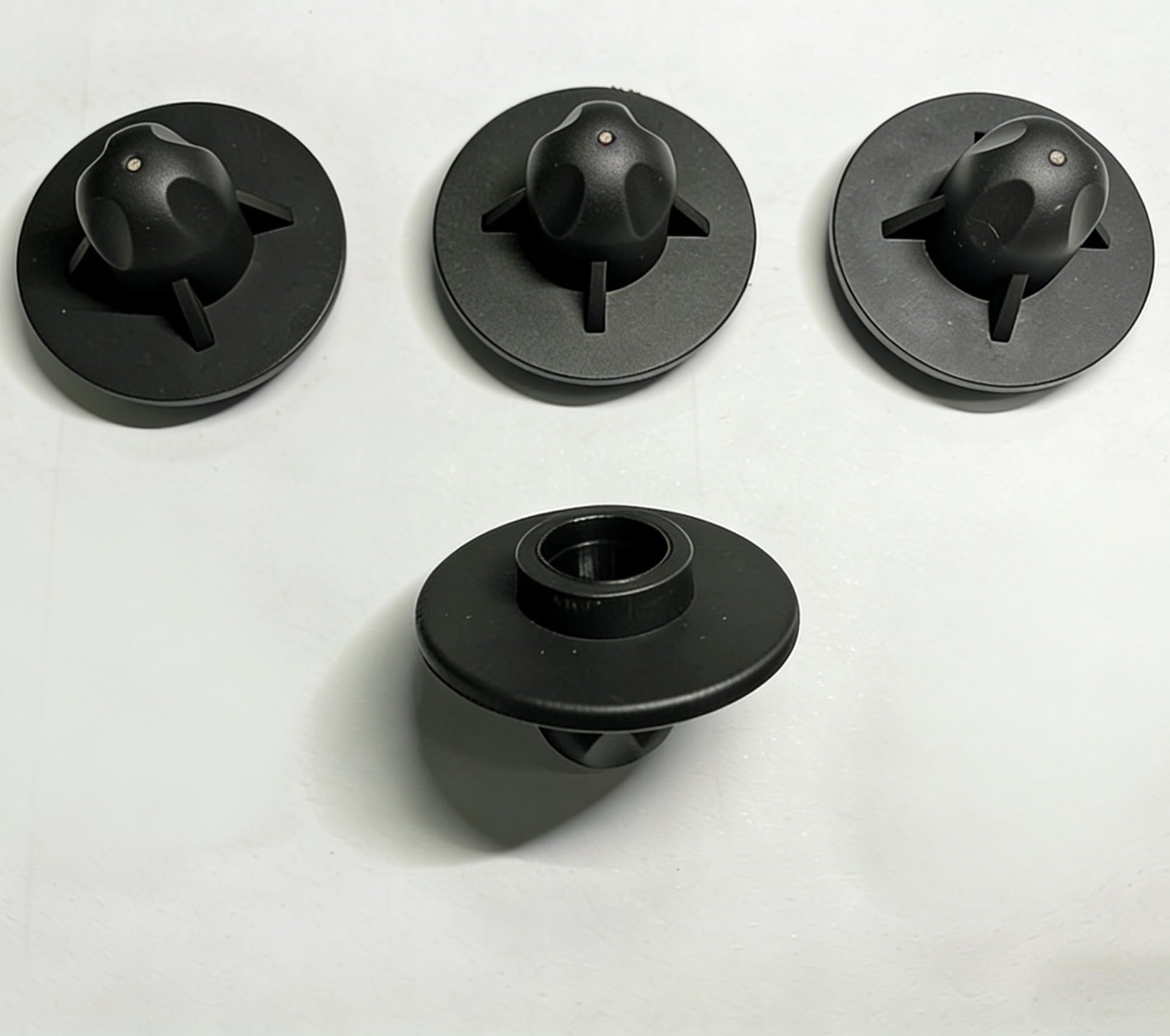 4 Pack Camping Chair Feet Replacement Caps - Anti-Sinking Tips for Ultralight High Back Folding Camping Chairs, Moon Chairs | Upgraded 13mm / 0.51 in (Black)