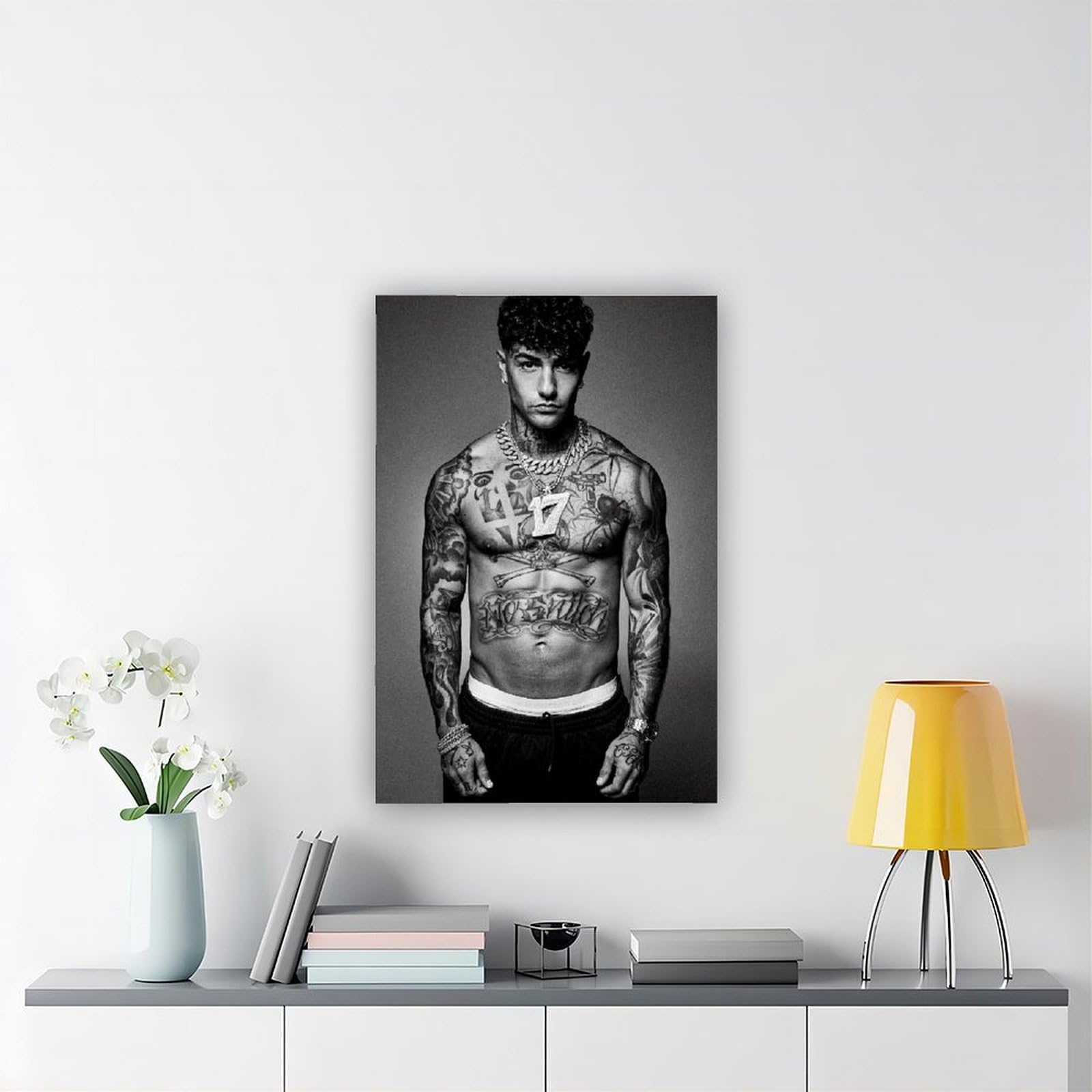 NOEMOHA Stampa artistica da parete su tela, motivo: Al Pacino Scarfaces Movies Tony Montana, poster decorativo moderno, per camera da letto, per camera da letto, 40 x 60 cm