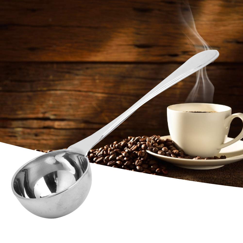 Cuillère à café 2 en 1 en acier inoxydable, cuillère à mesurer la poudre de café avec Clip de scellage, cuillère à thé, lait en poudre, accessoires à café – acheter aux