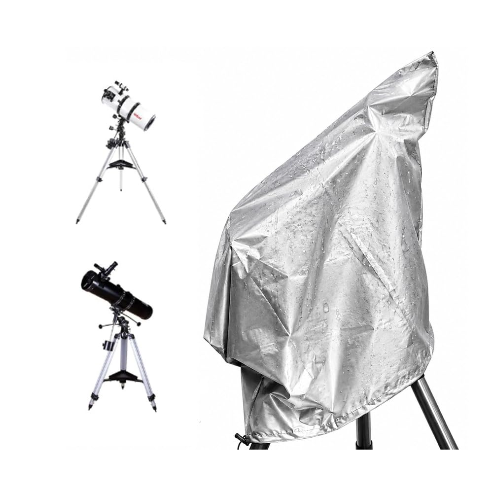 Couverture de Télescope Imperméable pour Sky-Watcher Evostar 120ED 2015–2026,420D Housse télescope Coupe-Vent protège Contre Le Froid,Silver