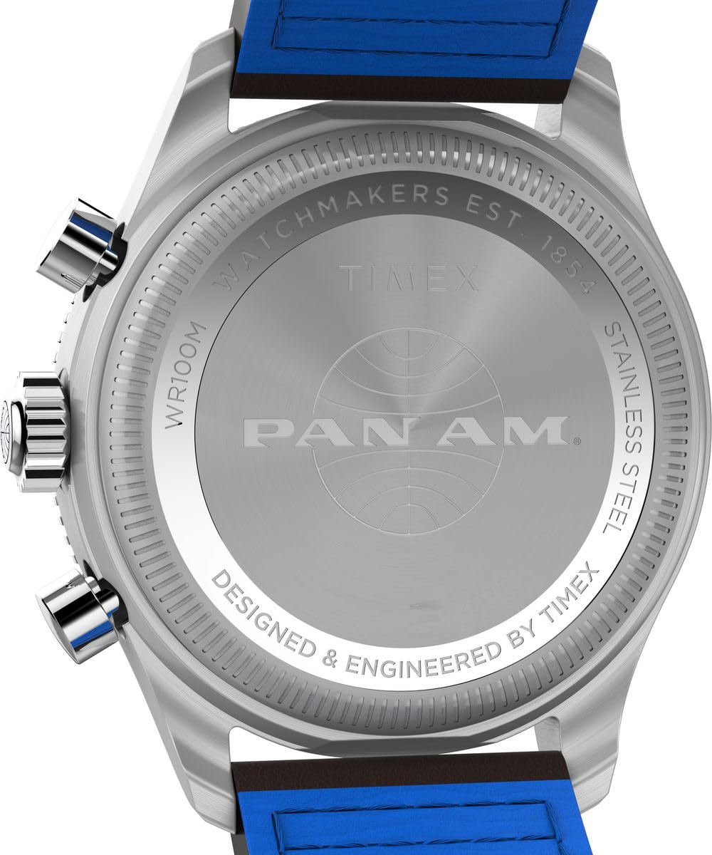 Timex Herren Chronograph Quarz Armbanduhr Fly Back x Pan Am