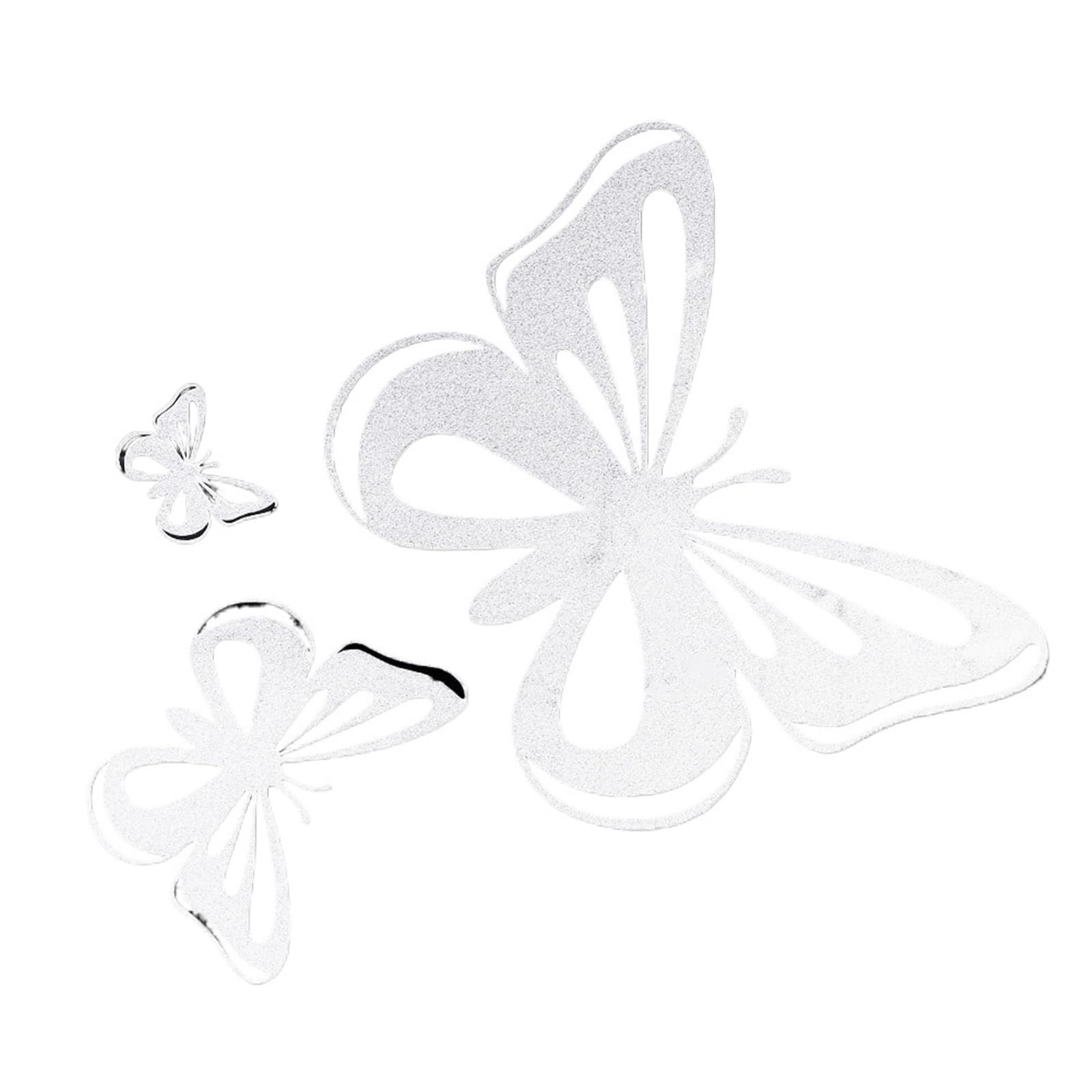 ZUXWUX Car Decal Beautiful Butterflies Car Stickers Decals Black/White Auto Window Decal Accessories(Color2)