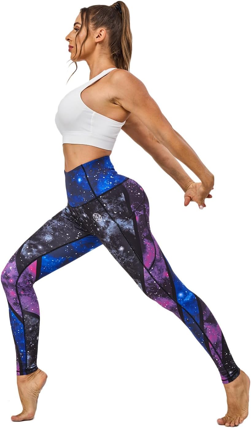 UIUO-UIPEU High Waisted Leggings for Women Tummy Control Yoga Pants with Pockets Workout Compression 7/8 Leggings - Image 7