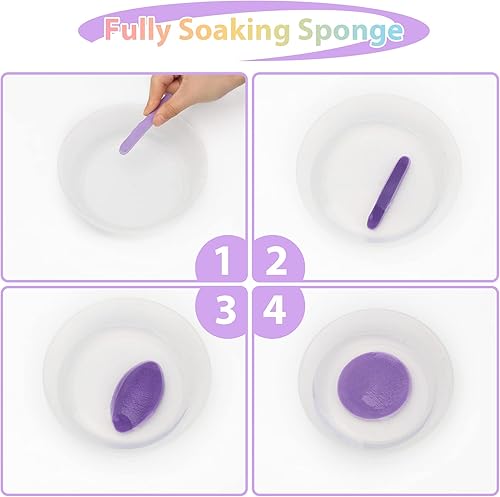 Miniatura 6 de PVA - Esponjas faciales comprimidas faciales para mujeres, esponja de maquillaje profesional Coldairsoap PVA, almohadillas de remoción femenina,