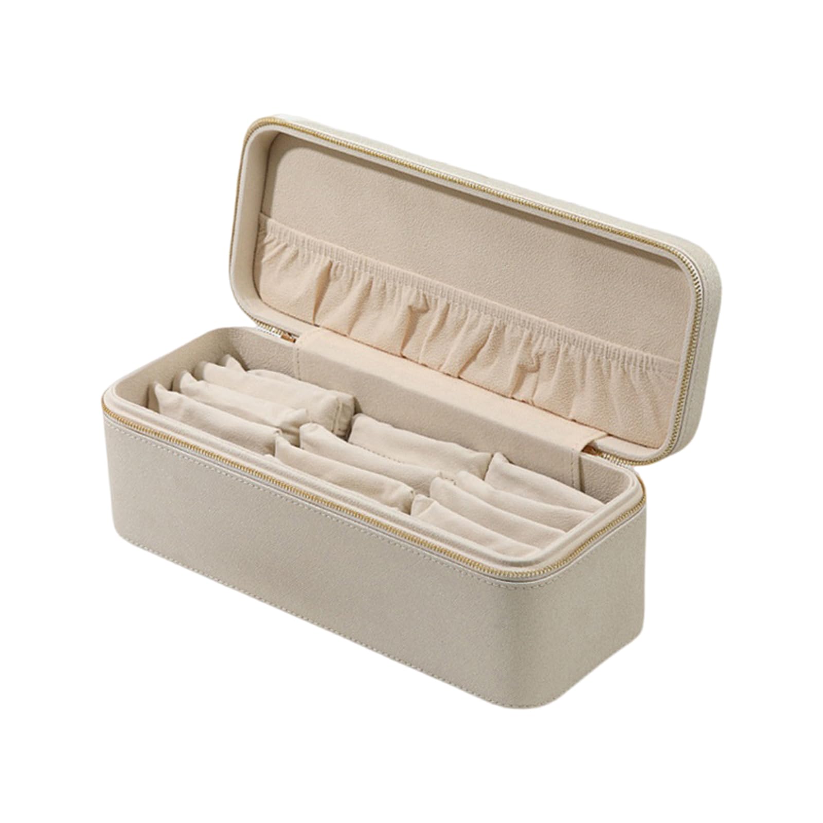 Msioytog B Pu Leather Jewelry Organizers Small Jewelry Containers Portable Case Leather Texture For Racelets And Angles Display Tray