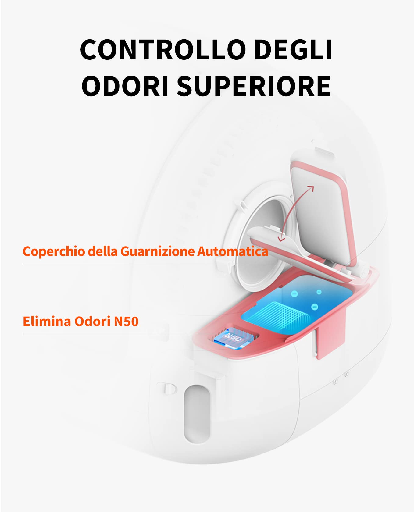 PETKIT Pura Max Lettiera Gatto Autopulente, Lettiera Automatica per Gatti,Capacità Massima 76L,XSecure,Antiodore,Controllo APP per Più Gatti(Non Contiene Spray Deodorante)