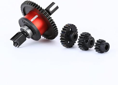 RCAWD 40CrMo 500K Oil 52T Center Diff Set& 12T 17T 24T Pinion Gear & Limited Slip Plates for Big Rock Typhon Mojave Kraton Outcast Fireteam Talion Notorious 6S EXB, 30% Upgrades