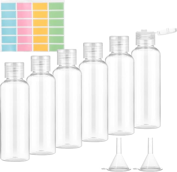 Romon flacons de voyage, 6x100 ml, plastique